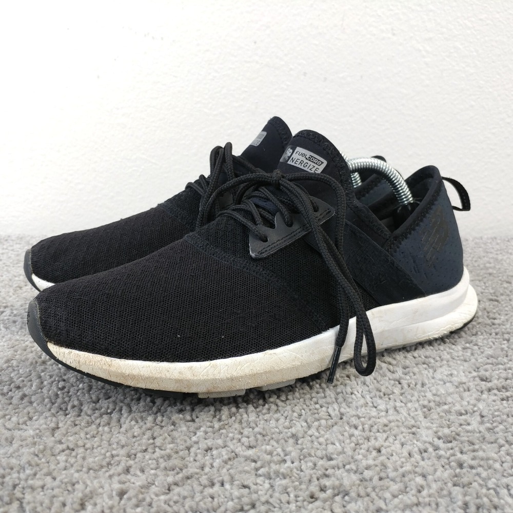 New Balance FuelCore Nergize Womens 7.5 Running Shoes Black White WXNRGBK